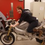 The Zeus electric motorbike team at the University of Calgary.