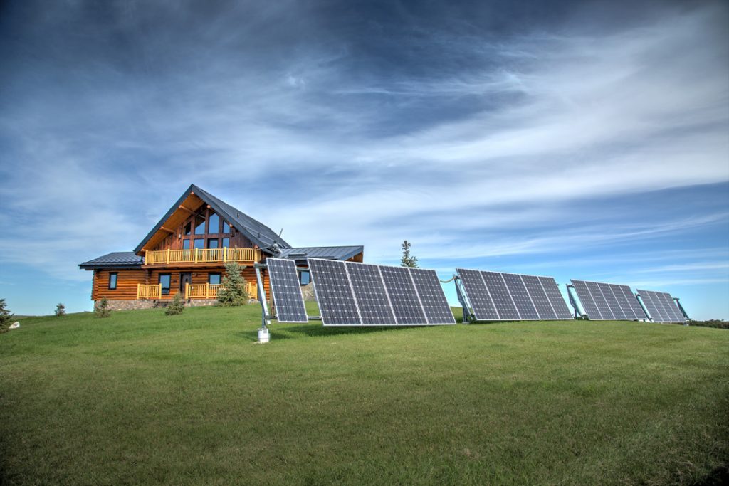 Off-grid solar cogen home