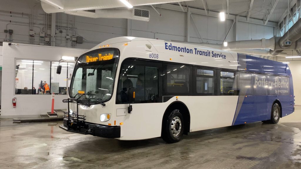 Electric bus in Edmonton