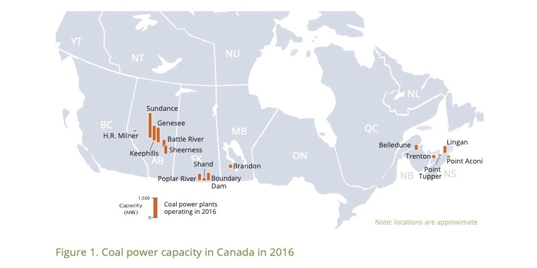 Coalfired power plants in Canada 2016 Green Energy Futures