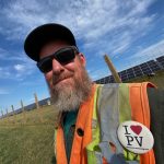 Gregory Lamming at Claresholm Solar Project