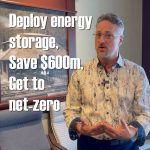 Energy storage saves money helps get to net-zero