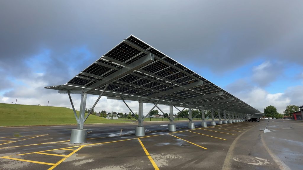 Solar Canopy at Victoria Sports Park Raymond